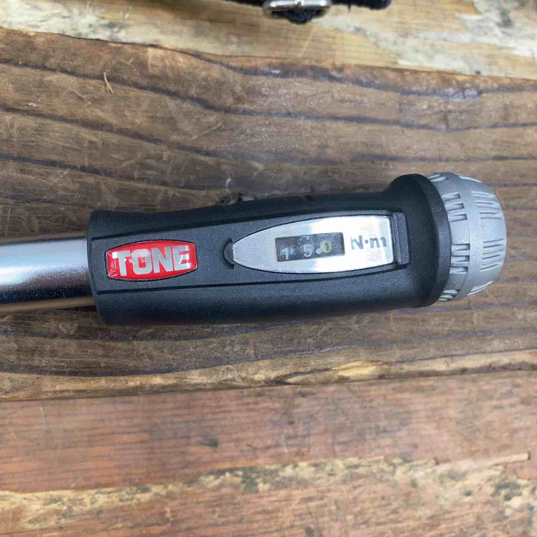 ◇トネ(TONE) モンキ形トルクレンチ(ダイレクトセットタイプ) TMWM15 15N・m ブラック【柏店】