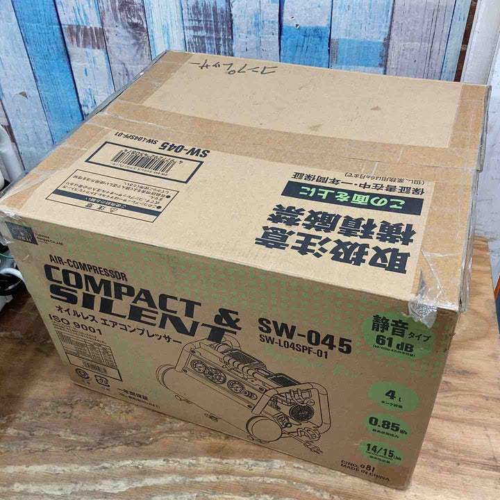 【未使用/保管品】SK11 エアコンプレッサ SW-045 SW-L04SPF-01【柏店】