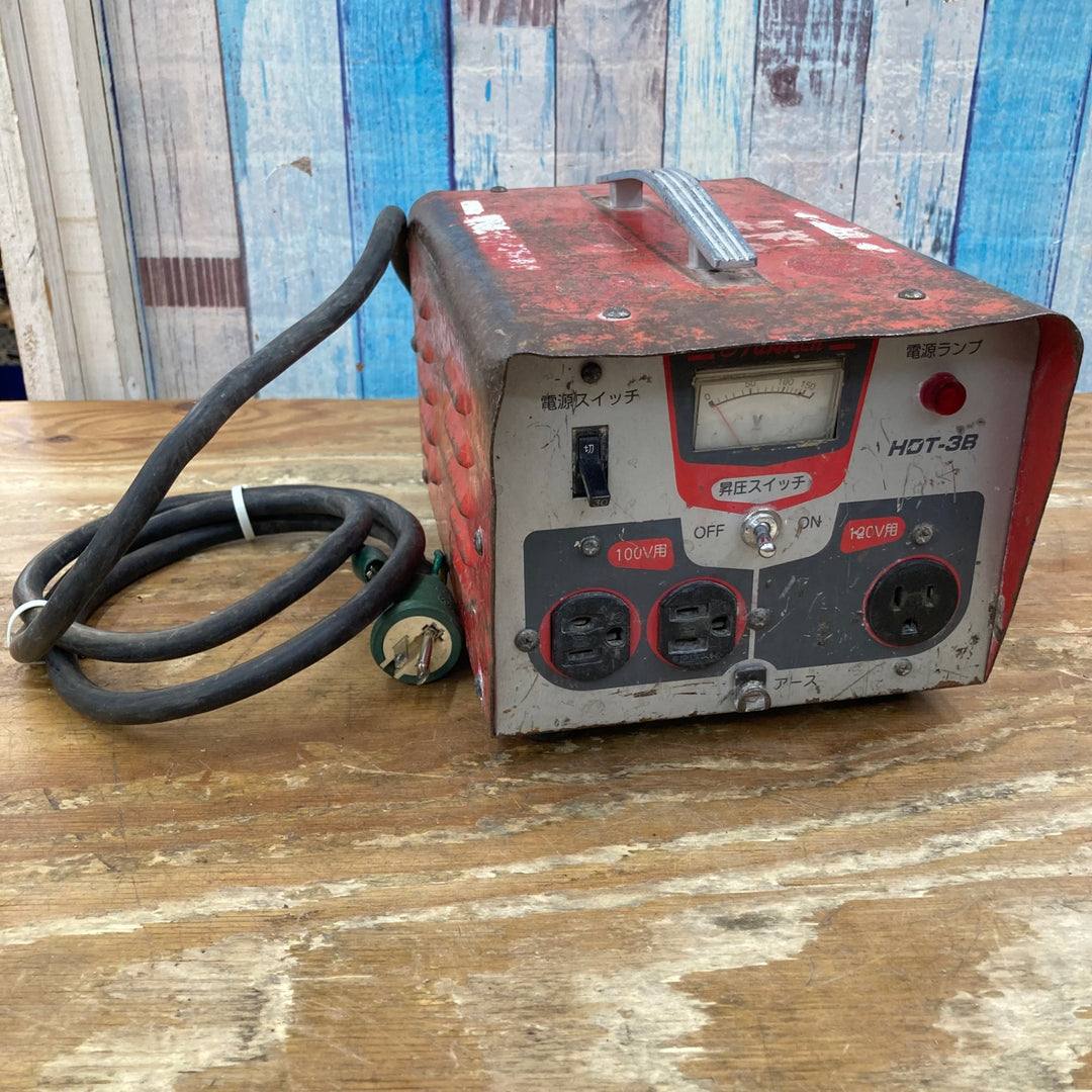【現状品】コンセック(旧:発研) 昇圧トランス HDT-3B 100Vコンセント 出力110～130V【柏店】