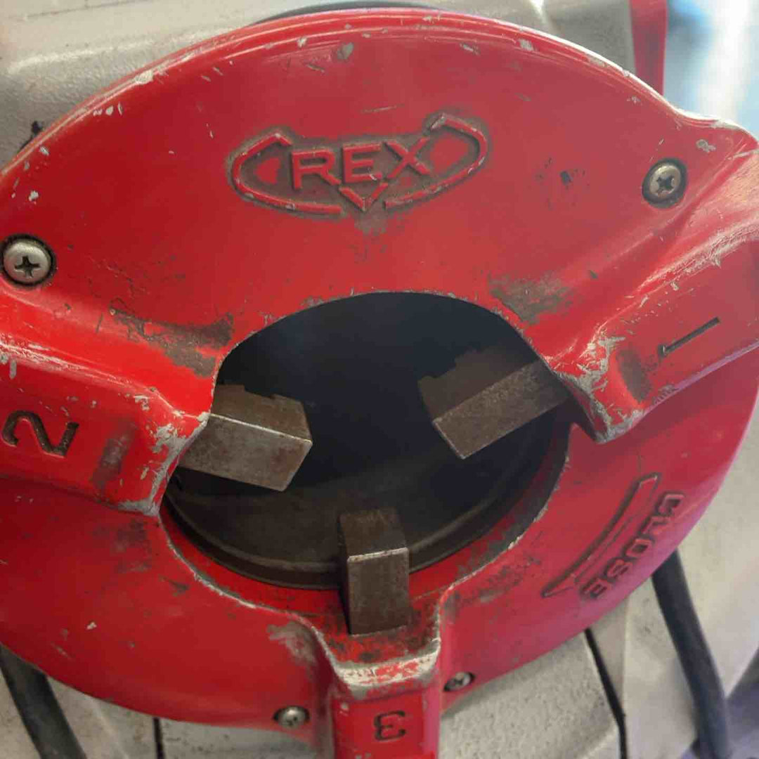 【中古品/店頭受取り限定】 REX レッキス ねじ切り機 パイプマシン S80A ダイヘッド 3つ付き 【藤沢店】