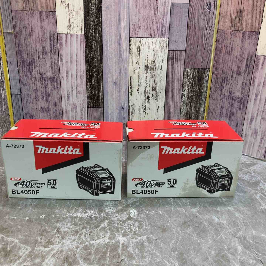 【未使用品】2個セット 純正品 makita マキタ リチウムイオンバッテリー 40Vmax BL4050F 箱汚れあり【八潮店】
