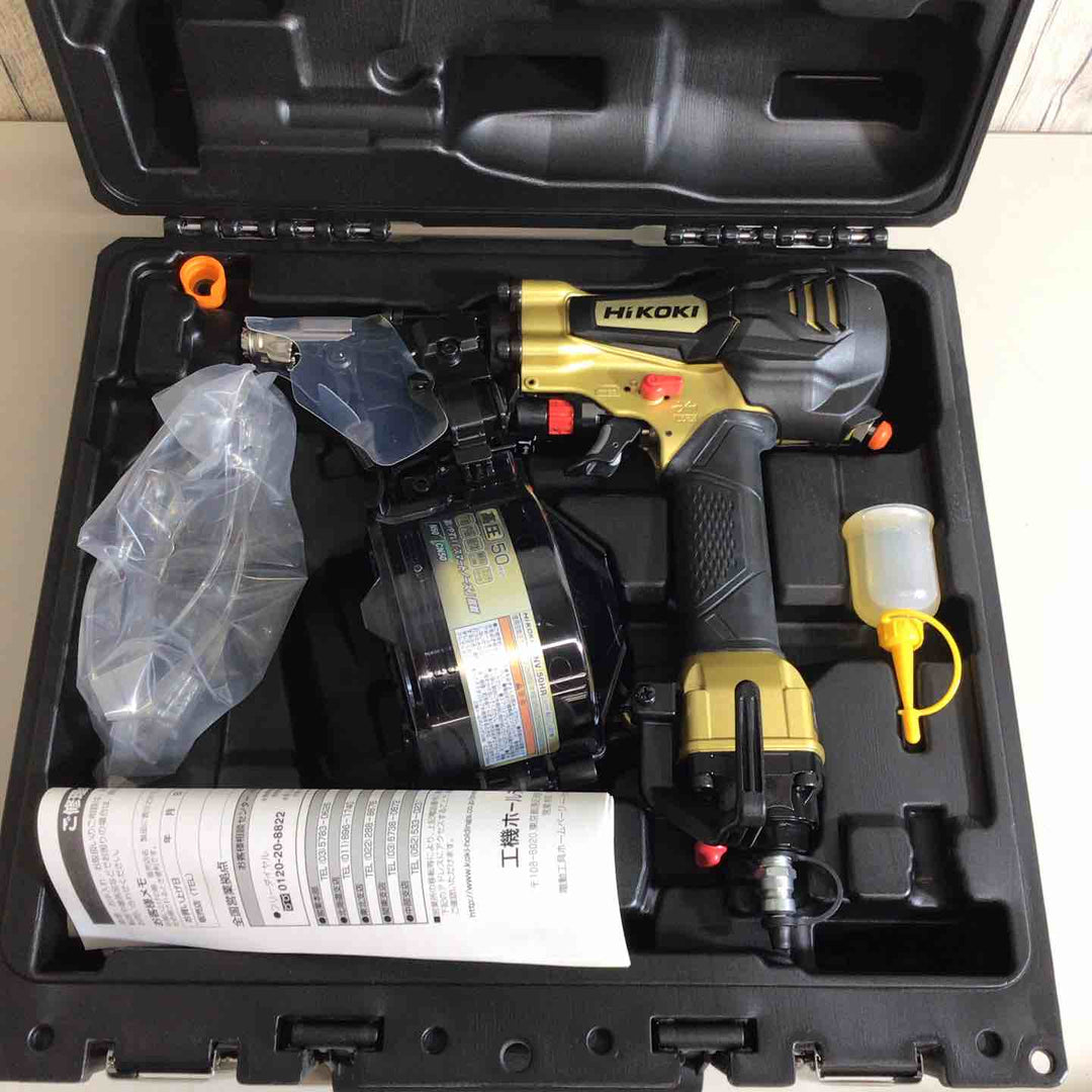 【未使用品】★ハイコーキ(HIKOKI ※旧:日立工機) 高圧エア釘打ち機 NV50HR(S)【戸田店】