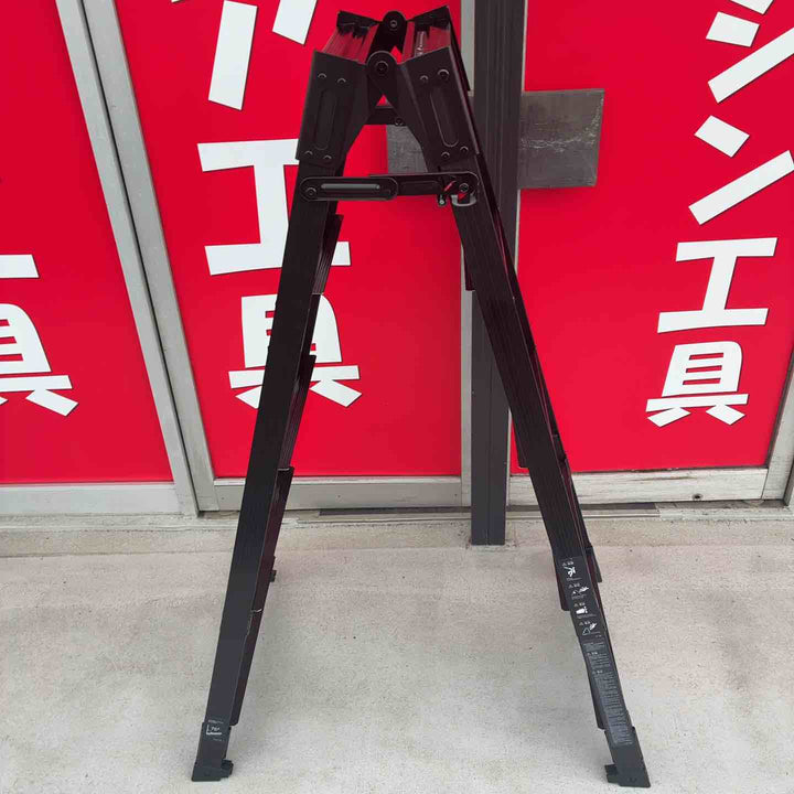 【美品】 ハセガワ(Hasegawa) ワンタッチバー付 BLACK LABEL 伸縮式はしご兼用脚立 RYZB-15a 【藤沢店】