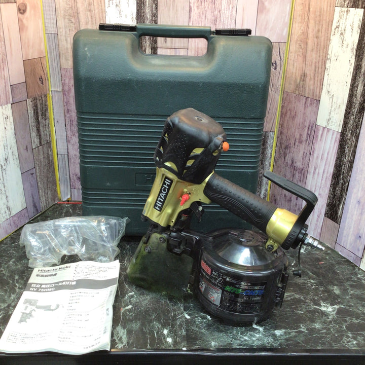 ★ハイコーキ(HIKOKI ※旧:日立工機) 高圧エア釘打ち機 NV75HMC【八潮店】