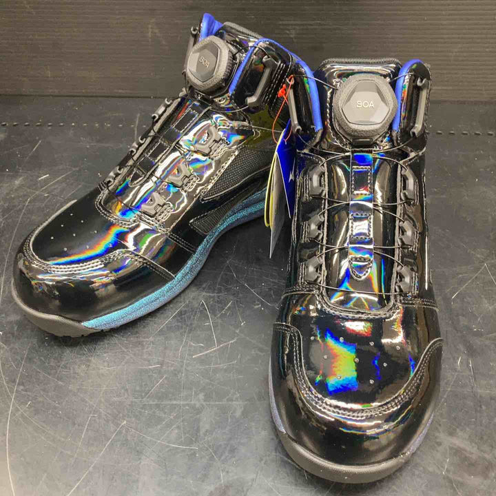 mizuno(ミズノ) ワークシューズ オールマイティLSⅡ 73M BOA F1GA2512 25.5 cm ホログラムブラック×シルバー×ブルー【川越店】