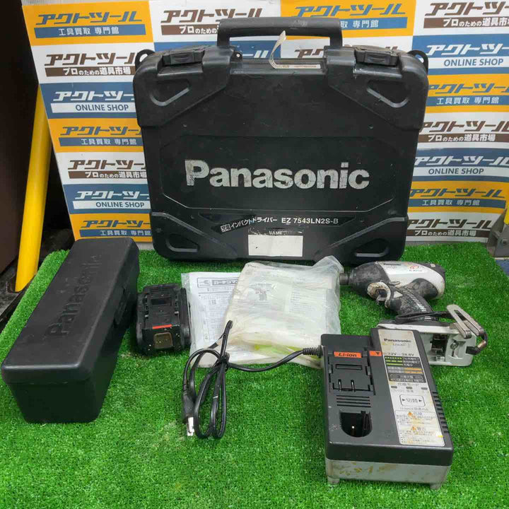 ◇パナソニック(Panasonic) コードレスインパクトドライバ EZ7543X バッテリー、充電器各1個付き【草加店】