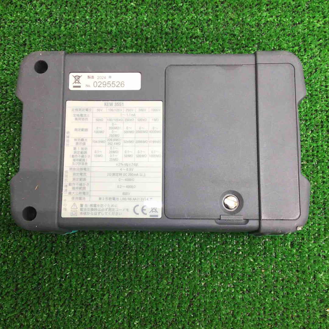 ▼KYORITSU 絶縁抵抗計　KEW3551　共立電気計器株式会社【草加店】