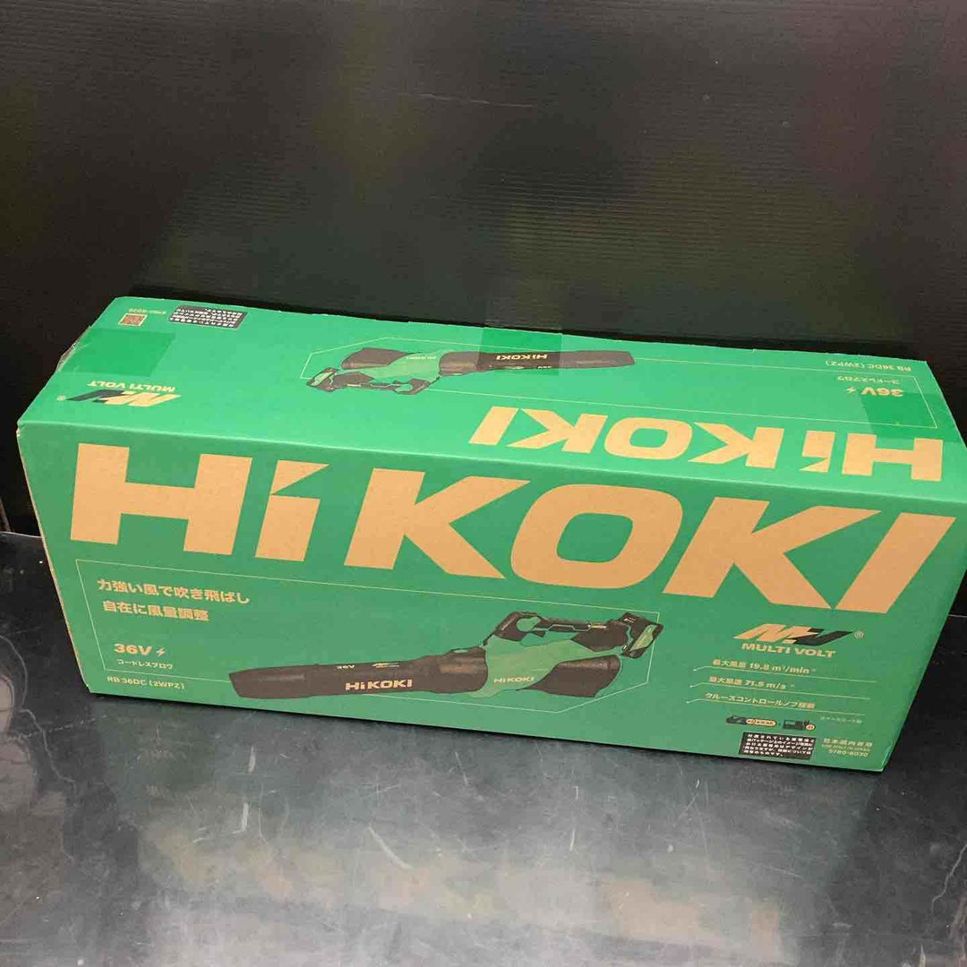 【未使用品】★ハイコーキ(HIKOKI) 36V コードレスブロワ RB36DC(NN)(本体のみ)【川越店】