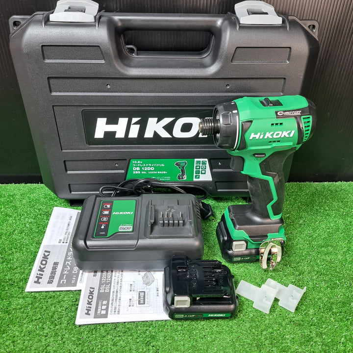 ハイコーキ (HiKOKI) コードレスドライバドリル 10.8V DB12DD2BS【岩槻店】