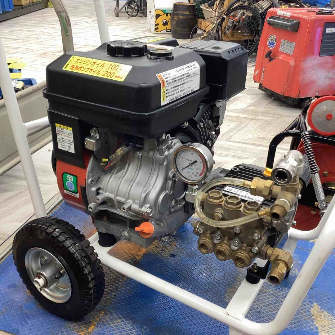 【店頭受取り限定】トハン　TOHAN 高圧洗浄機　TJ-1513RO　30ｍ高圧ホースリール　ホース各種　ガン付き 14MPaしか上がらず【越谷店】