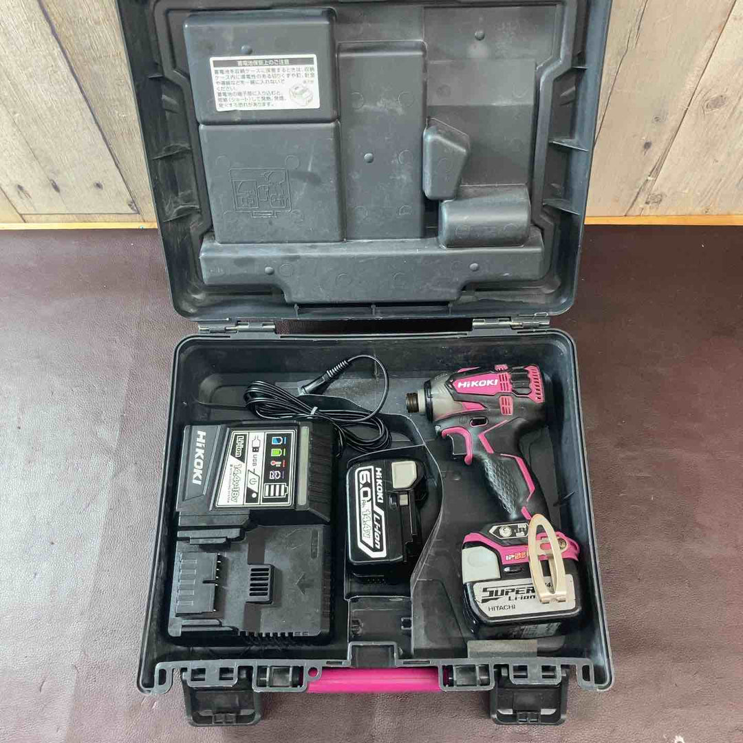 【中古品】ハイコーキ(HIKOKI ※旧:日立工機) コードレスインパクトドライバー WH14DDL2(2LYPK)(R) 14.4V【東大和店】