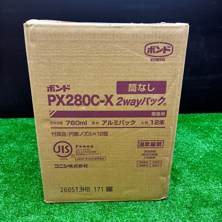 コニシ 木質床材接着剤2wayパック 1個(760mL×12個) PX280C-X【電材館越谷店】