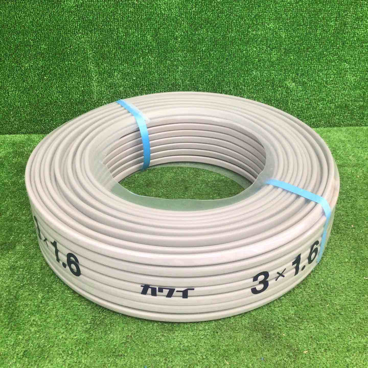 【未使用品】 カワイ VVFケーブル 3芯×1.6mm 【鴻巣店】