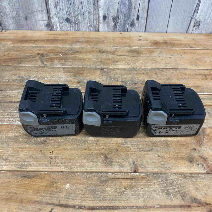 【お買い得】 【中古品】 【まとめ売り】 ハイコーキ(HIKOKI ※旧:日立工機) 14.4V3.0Ahバッテリー 3個 電動工具 コードレス 【東大和店】