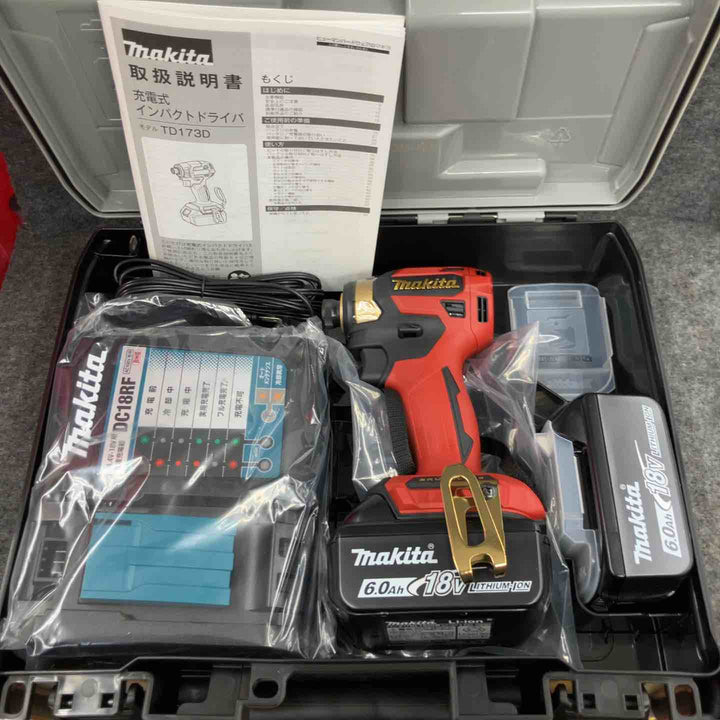 <特価>マキタ(makita) コードレスインパクトドライバー TD173DGXPR LXT20周年記念限定カラー プレミアムレッド【鴻巣店】