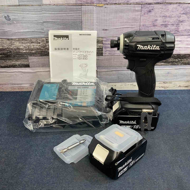 【未使用品】★マキタ makita 18V 3.0Ah コードレスインパクトドライバー TD149DRFXB【八潮店】
