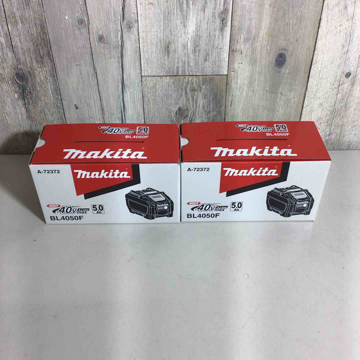 【未使用品】 純正 マキタ makita リチウムイオンバッテリー 40Vmax/5.0Ah BL4050F 2個 バッテリー 40V 【戸田店】