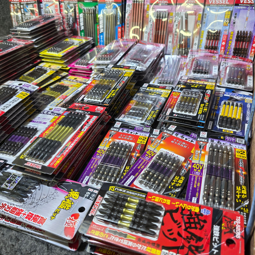 【未使用・大特価まとめ売り！】ビット5本入り 200パックまとめ売り 六角軸6.35mm インパクトドライバー用 メーカー・サイズ混合 約1000本【桶川店】