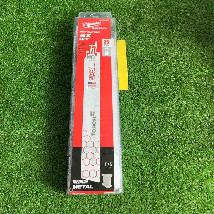 ◇ミルウォーキー(Milwaukee) レシプロソー替刃 9インチ 18TPI 25枚入り/48-00-8788【草加店】