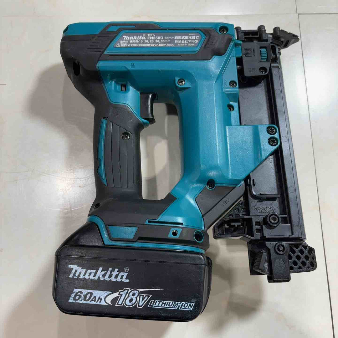 ★マキタ(makita) コードレスフィニッシュネイラ FN350DRG バッテリー1個 充電器 保護メガネ ケース付き【川口店】