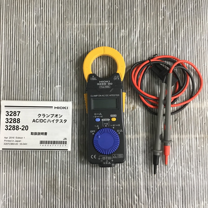 HIOKI(日置電機) 3288-20 クランプオンAC/DCハイテスタ 1000A RMS【中古品】