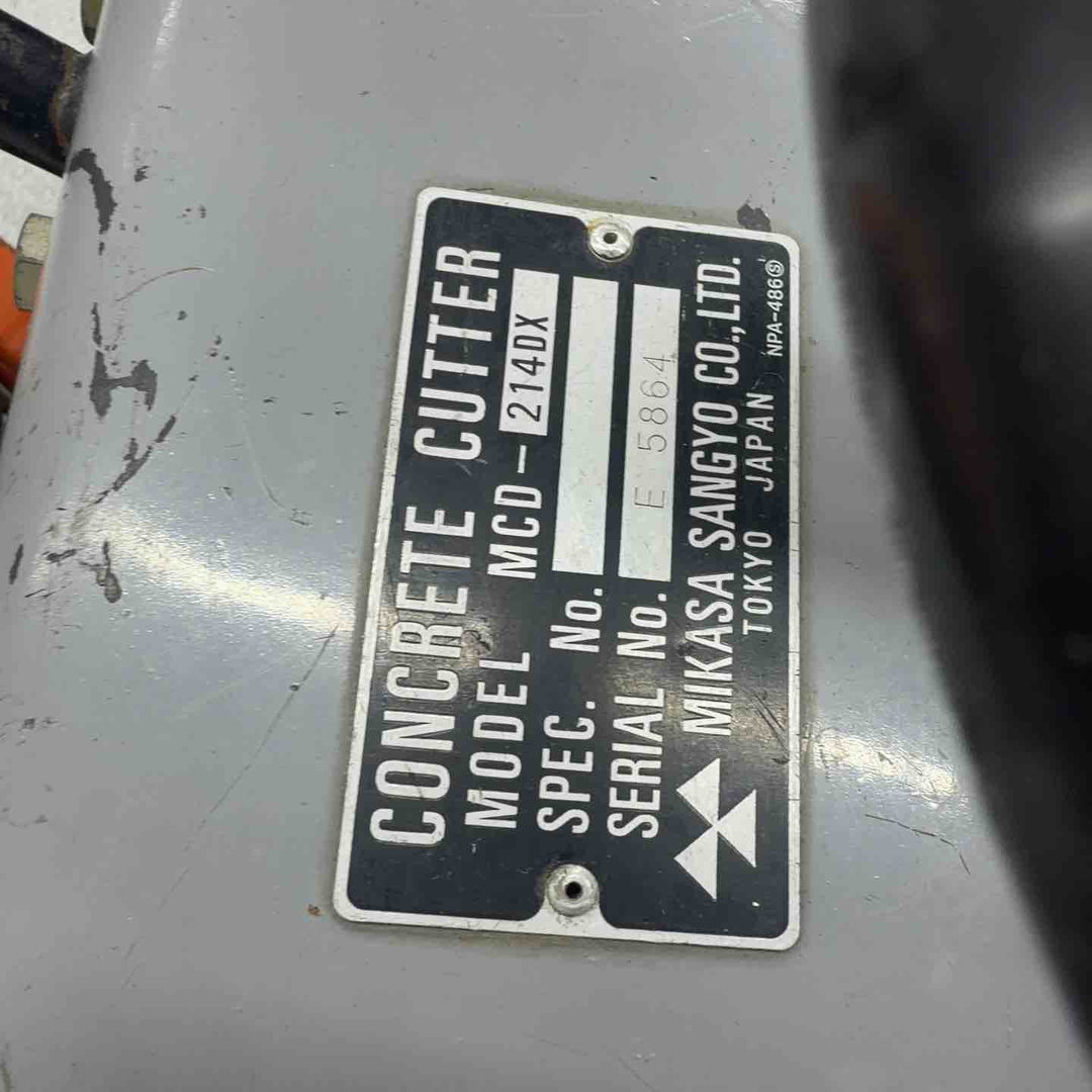 【店頭受取り限定】【現状品・保証なし】三笠 コンクリートカッター MCD-214DX【八潮店】