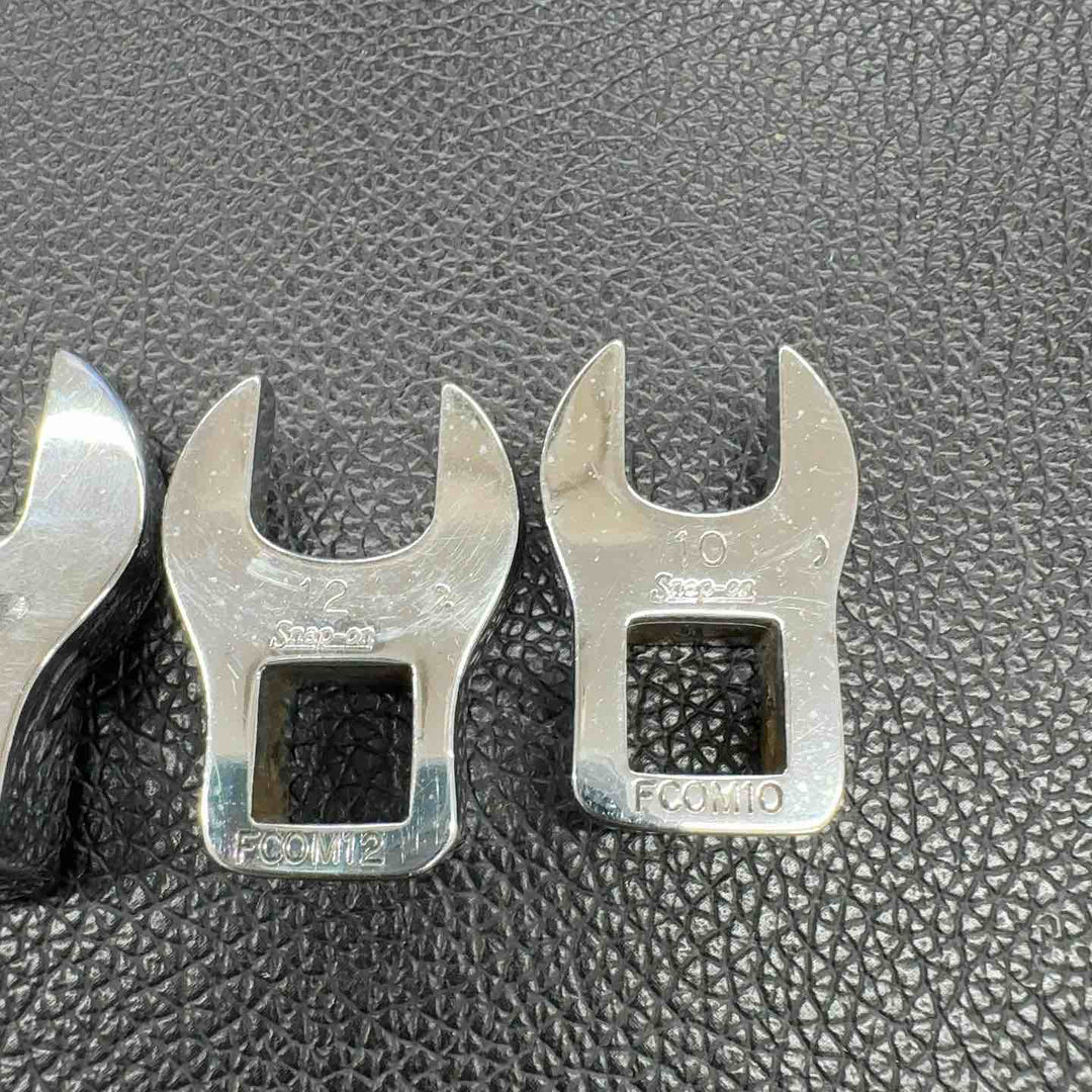 Snap-on スナップオン 3/8クロウフットレンチオープンエンドレンチ FCOM ６個組【八潮店】