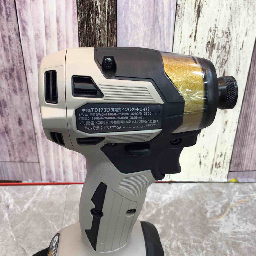 【未使用品】本体+ケース マキタ makita コードレスインパクトドライバー TD173DZPG LTX20周年限定 プレミアムグレージュ【八潮店】