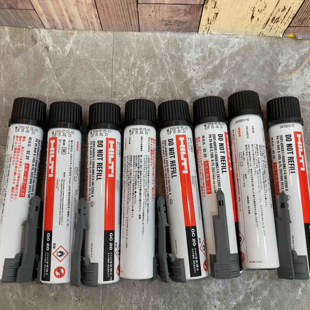 ②◇HILTI/ヒルティ　GX120用 ガス缶 GC20 8本セット 長期保管品【八潮店】