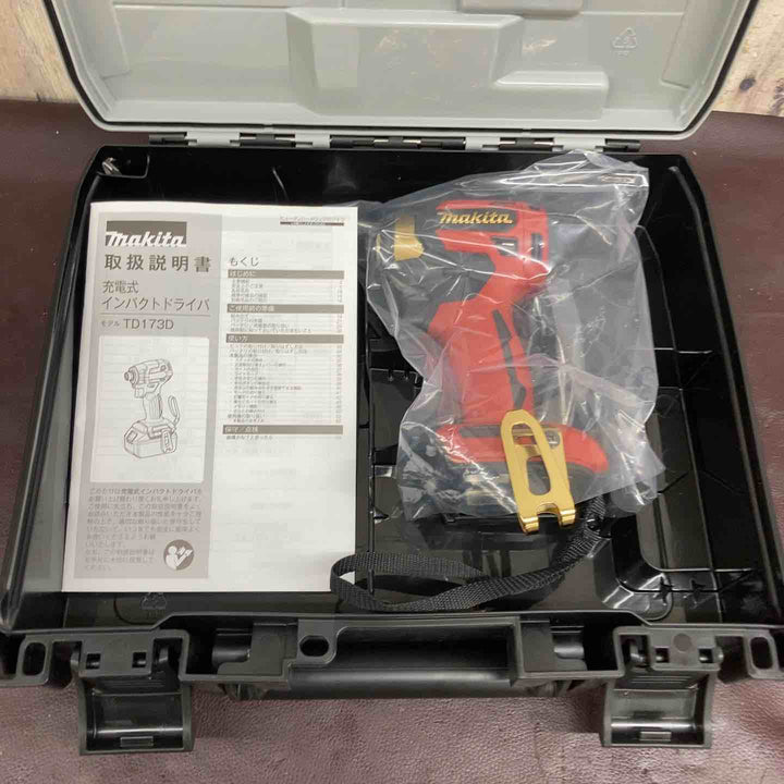 【未使用品(店頭展示品)】 マキタ(makita) コードレスインパクトドライバー TD173DZ 20周年 プレミアムレッド 【東大和店】