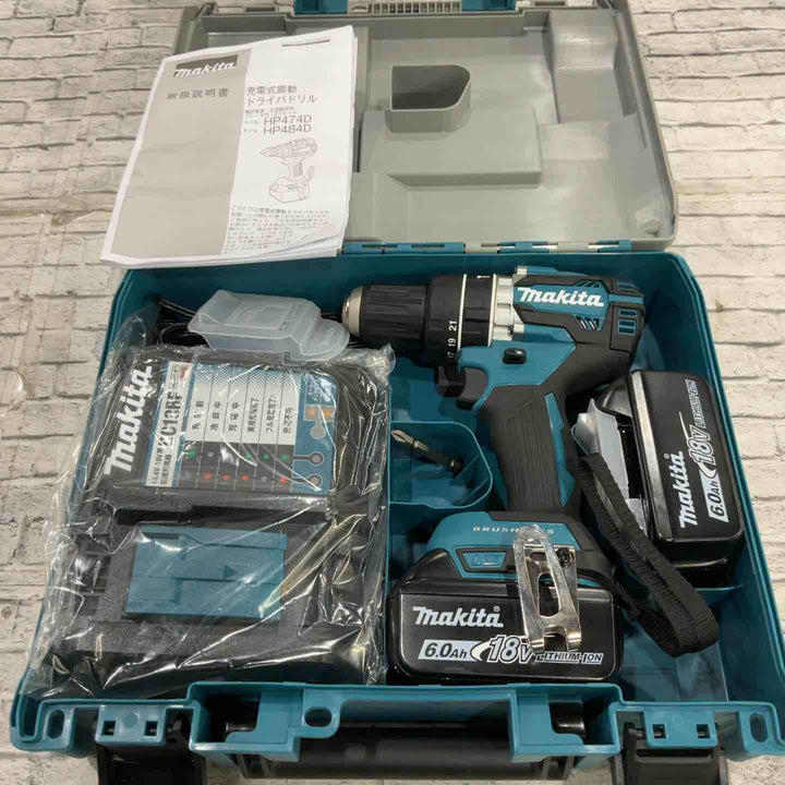 ★マキタ(makita) コードレス振動ドリルドライバー HP484DRGX【川口店】