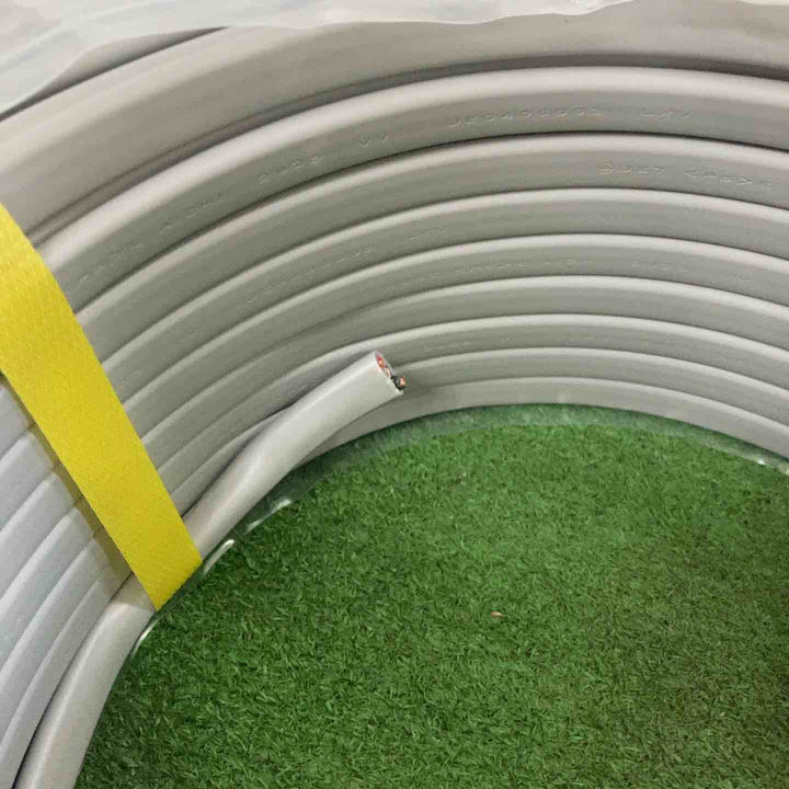 ◇愛知電線 2.0mm×3芯 100m巻 VVF2.0×3C×100m VVFケーブル 600Vビニル絶縁ビニルシースケーブル平形【町田店】