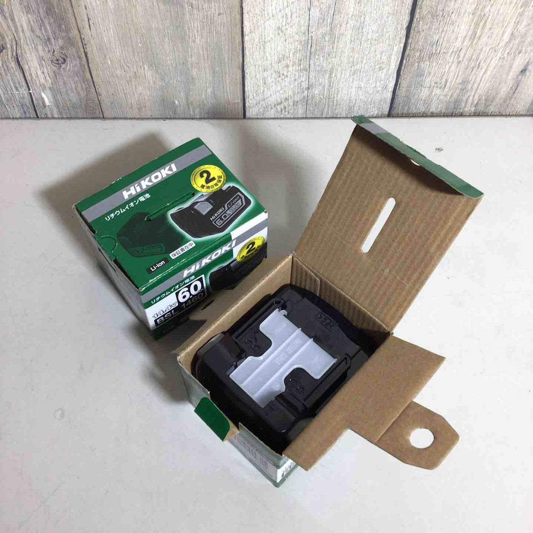 【未使用品】 ハイコーキ HIKOKI 日立 リチウムイオン バッテリー 14.4V/6.0Ah BSL1460 2個 純正 純正品 【戸田店】