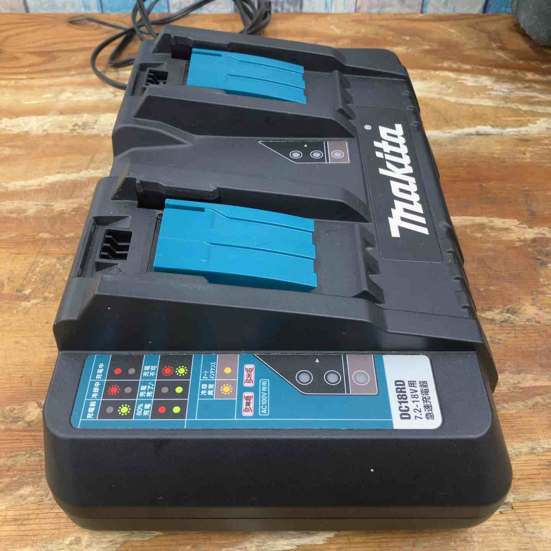 【美品】★マキタ(makita) 2口急速充電器 DC18RD 18V/14.4V対応 2本同時充電【柏店】