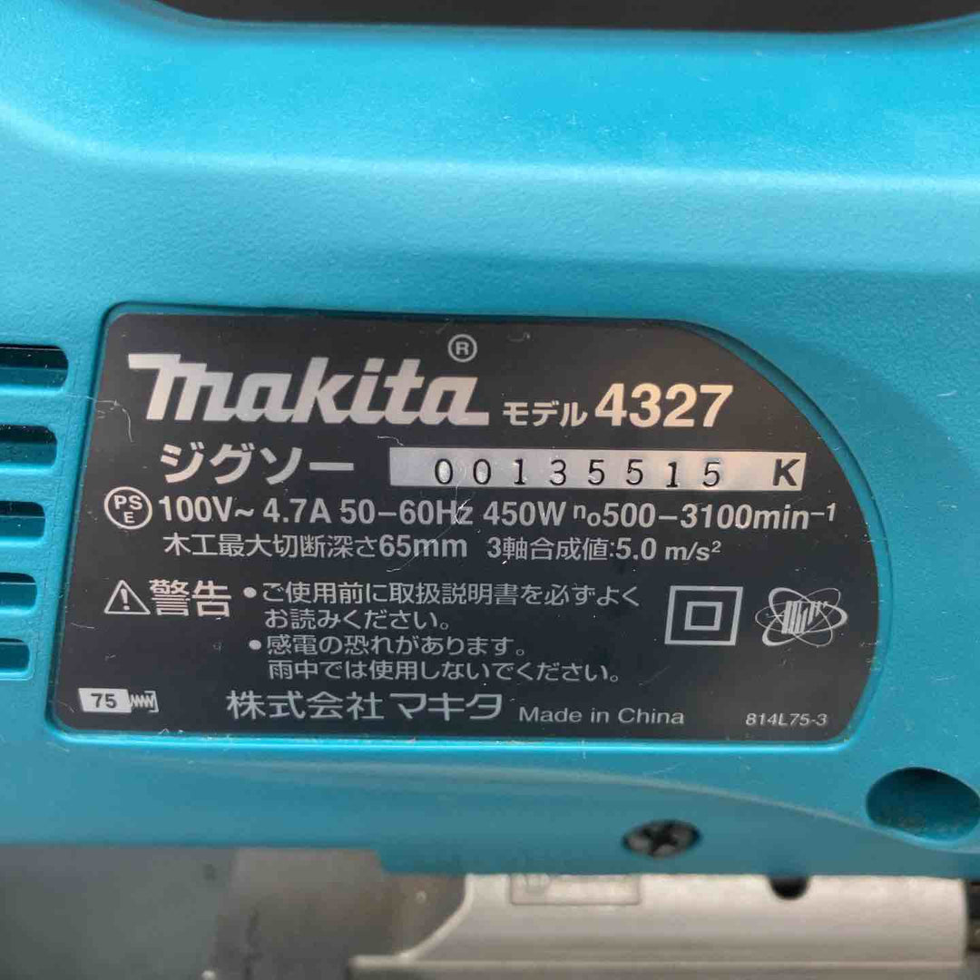 ☆マキタ(makita) ジグソー 4327【川越店】