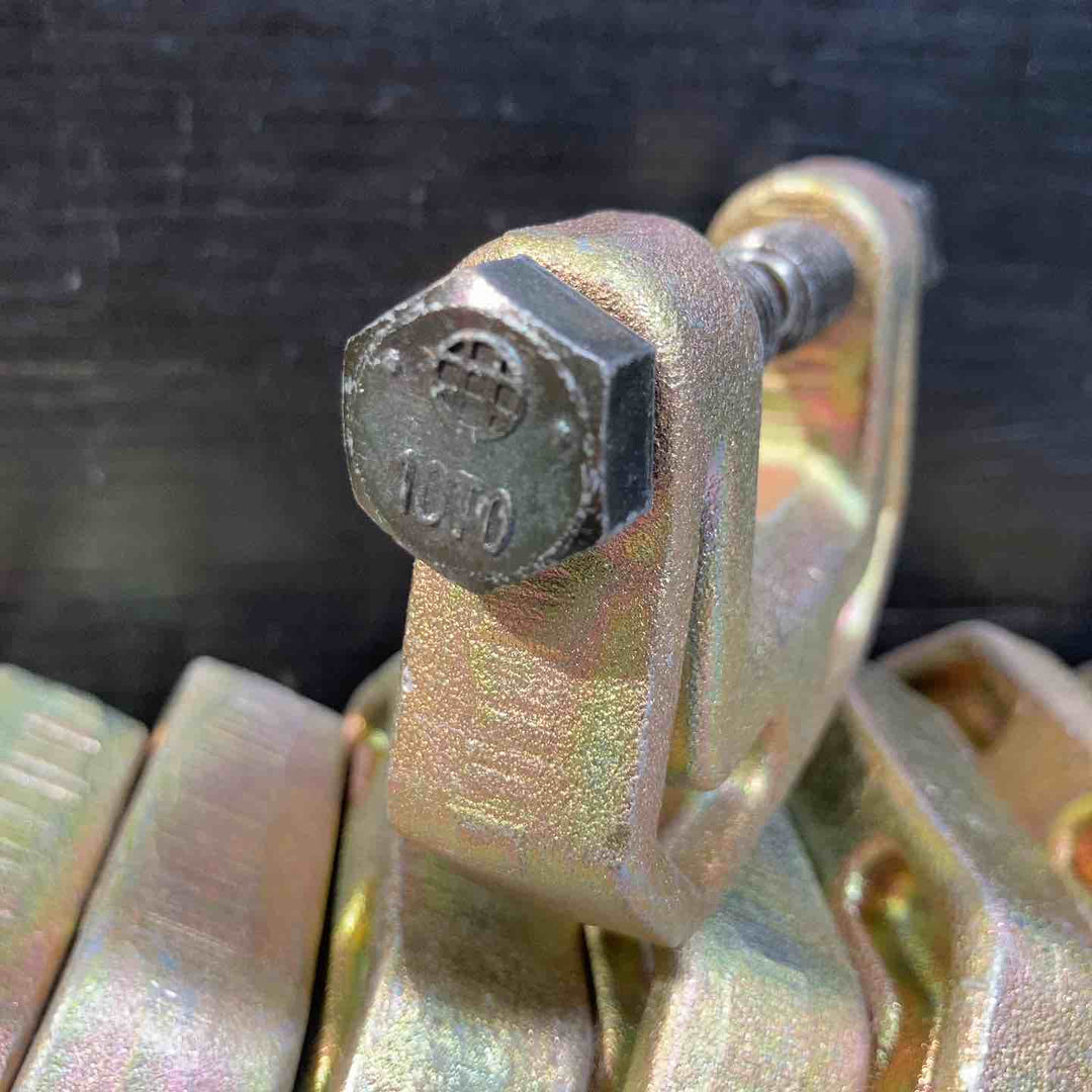 丸井産業 ロックマンミニ M-8400■許容荷重0.65t■側溝・土止等の仮設防護柵構成部品/H形鋼クランプ★計10点セット【草加店】