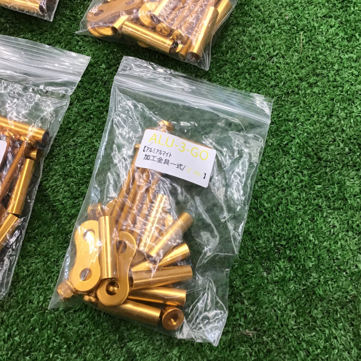 KNICKS　ニックス　ALU-3-GO　アルミ製金具一式　ゴールド　６セット【桶川店】