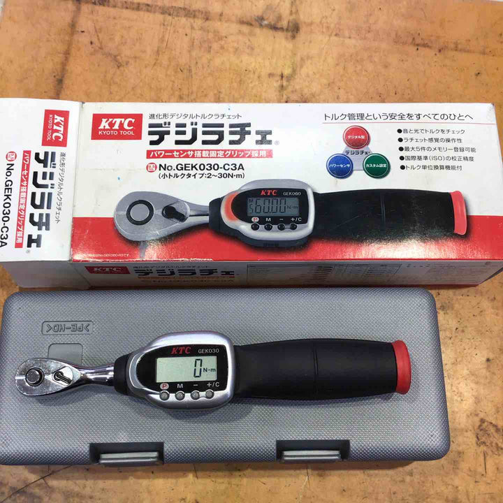 ◇KTC(京都機械工具) デジラチェ 【9.5sq】 小トルクタイプ GEK030-C3A【町田店】