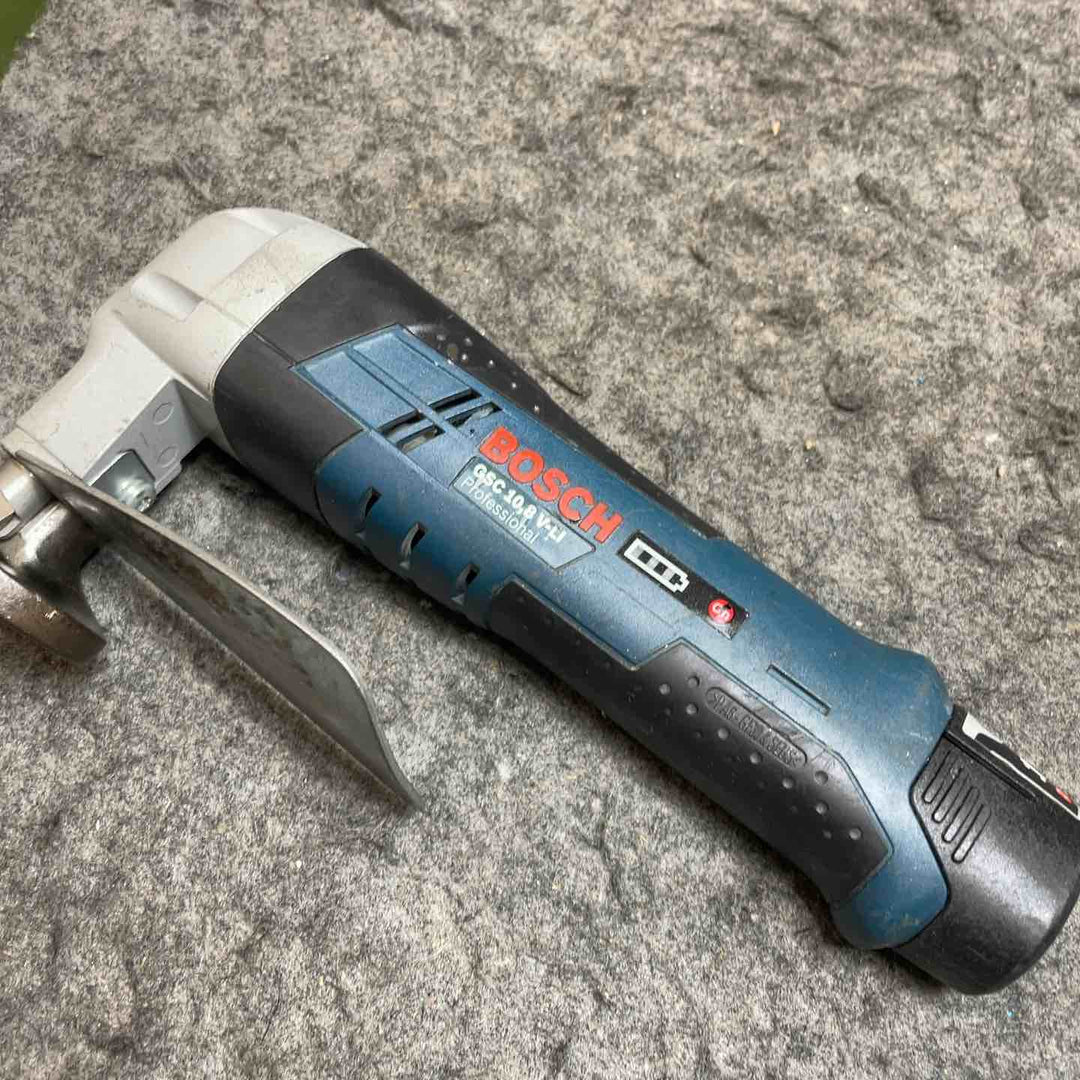 BOSCH(ボッシュ) 10.8Vコードレスシェア GSC10.8V-LI バッテリー2個付き 【桶川店】