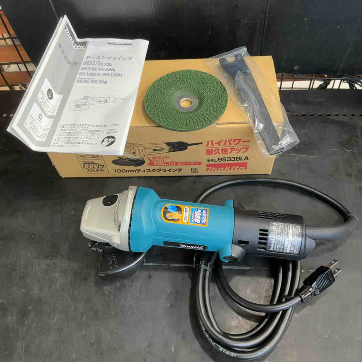 ☆マキタ(makita) ディスクグラインダ 低速高トルク ブレーキ付 100mm 9533BLA【草加店】
