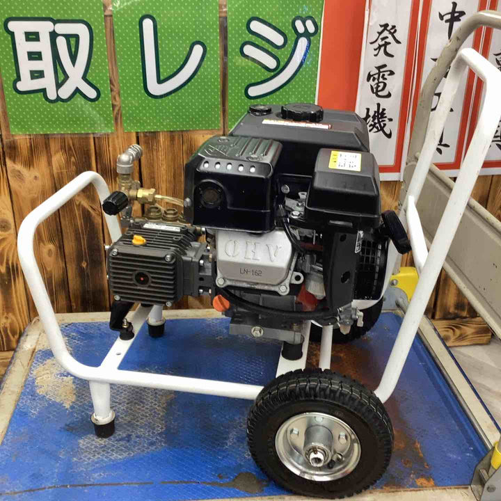 【店頭受取り限定】トハン　TOHAN 高圧洗浄機　TJ-1513RO　30ｍ高圧ホースリール　ホース各種　ガン付き 14MPaしか上がらず【越谷店】