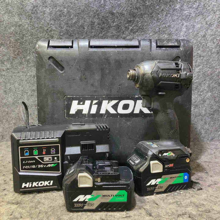 ハイコーキ(HIKOKI ※旧:日立工機) コードレスインパクトドライバー WH36DC(2XPS)(BG)【桶川店】