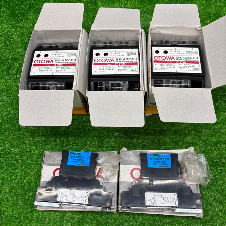 【未使用品】OTOWA 協約寸法SPD LT-2T2H  3個 信号回線用SPD SL-GV12J　2個【電材館越谷店】