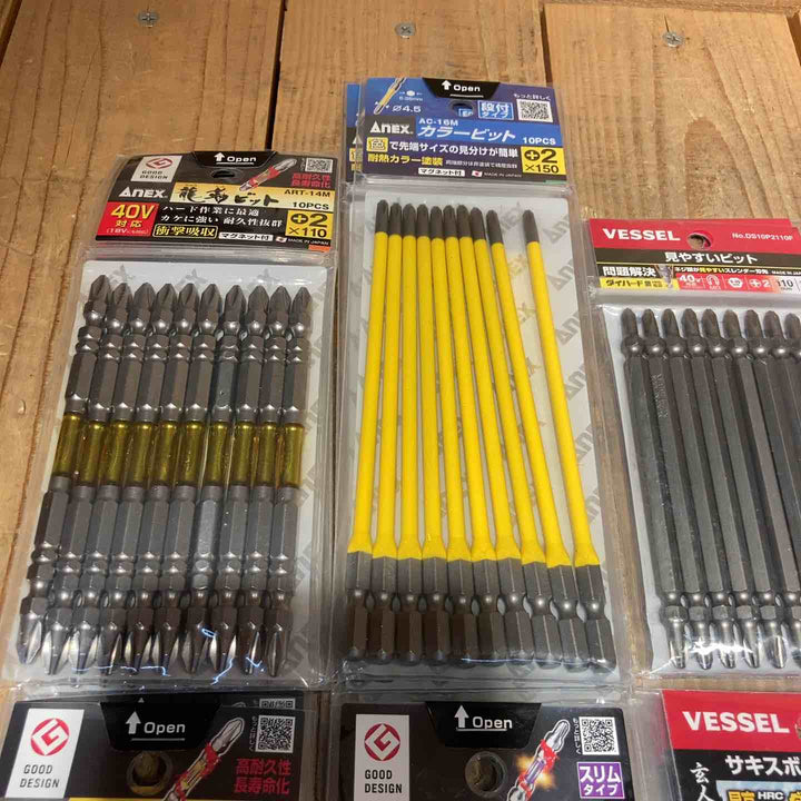 【未使用品】インパクトビット 82~150mm 10本入×50個 まとめ売り VESSEL ANEX ベッセル アネックス【所沢店】