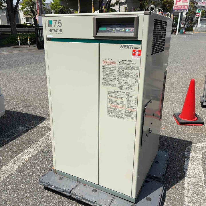 【店頭受取り限定】◇日立　小型空気圧縮機　パッケージコンプレッサー　POD-7.5MN5 保証無し【川口店】