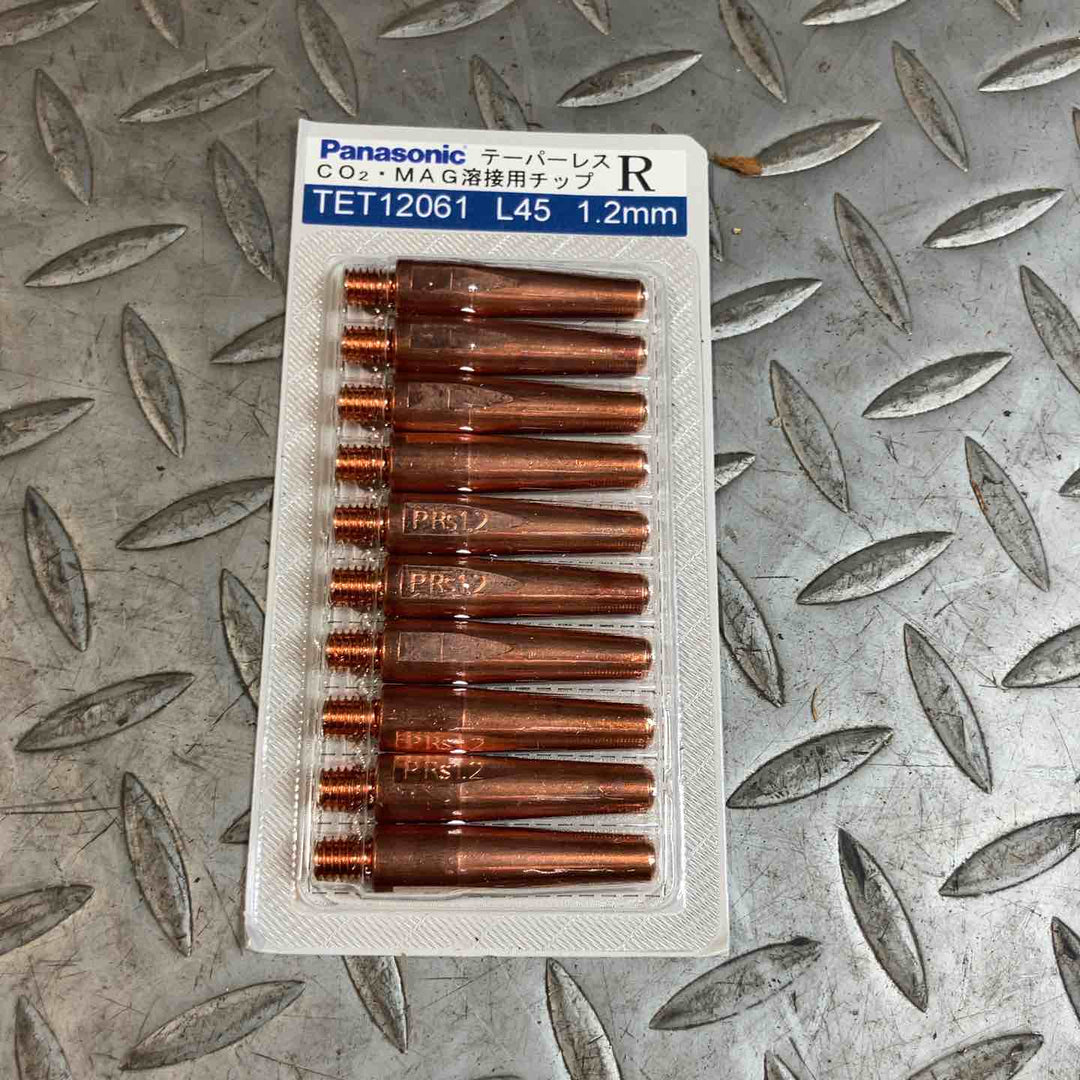 Panasonic パナソニック CO2・MAG溶接用チップ L45 1.2mm TET12061 R 100個入り【草加店】