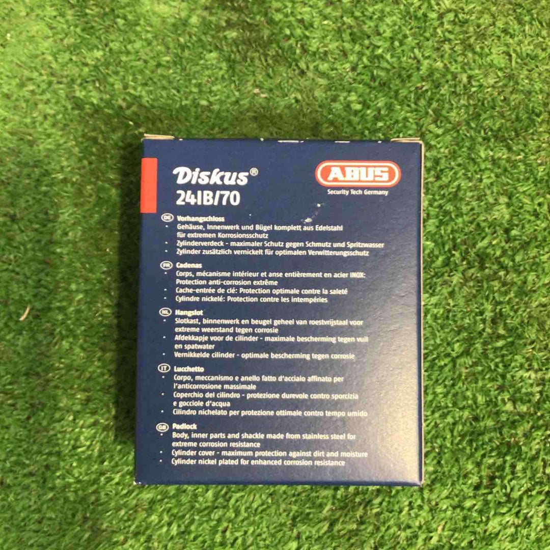 ◇ABUS アバス DISKUS ディスカス 南京錠 241B/70　6個セット【町田店】