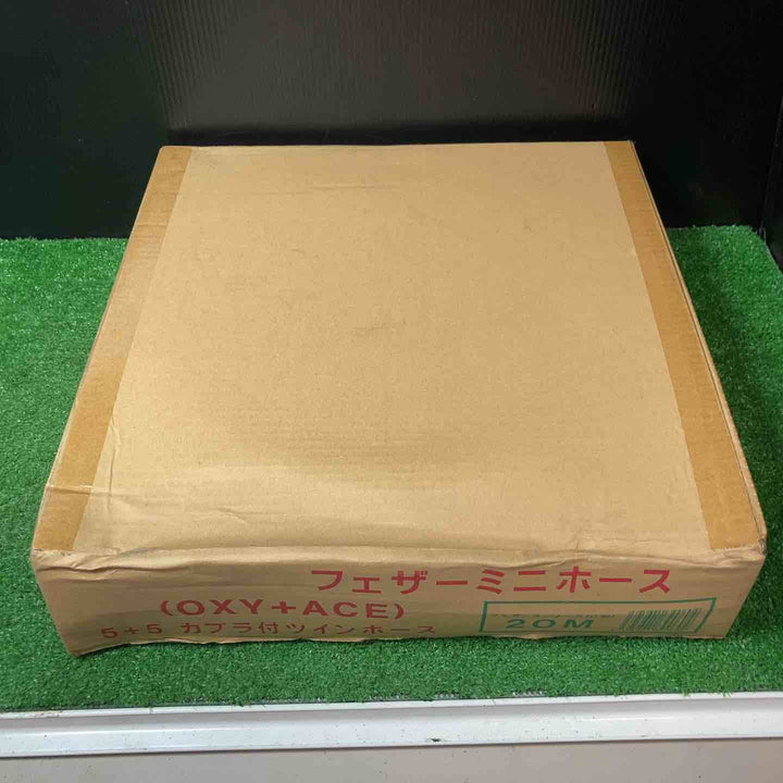 【未使用品(未開封)】◇マツモト産業 フェザーミニホース C型 C-20A 20m 酸素・アセチレン用 カプラ付 ③【岩槻店】