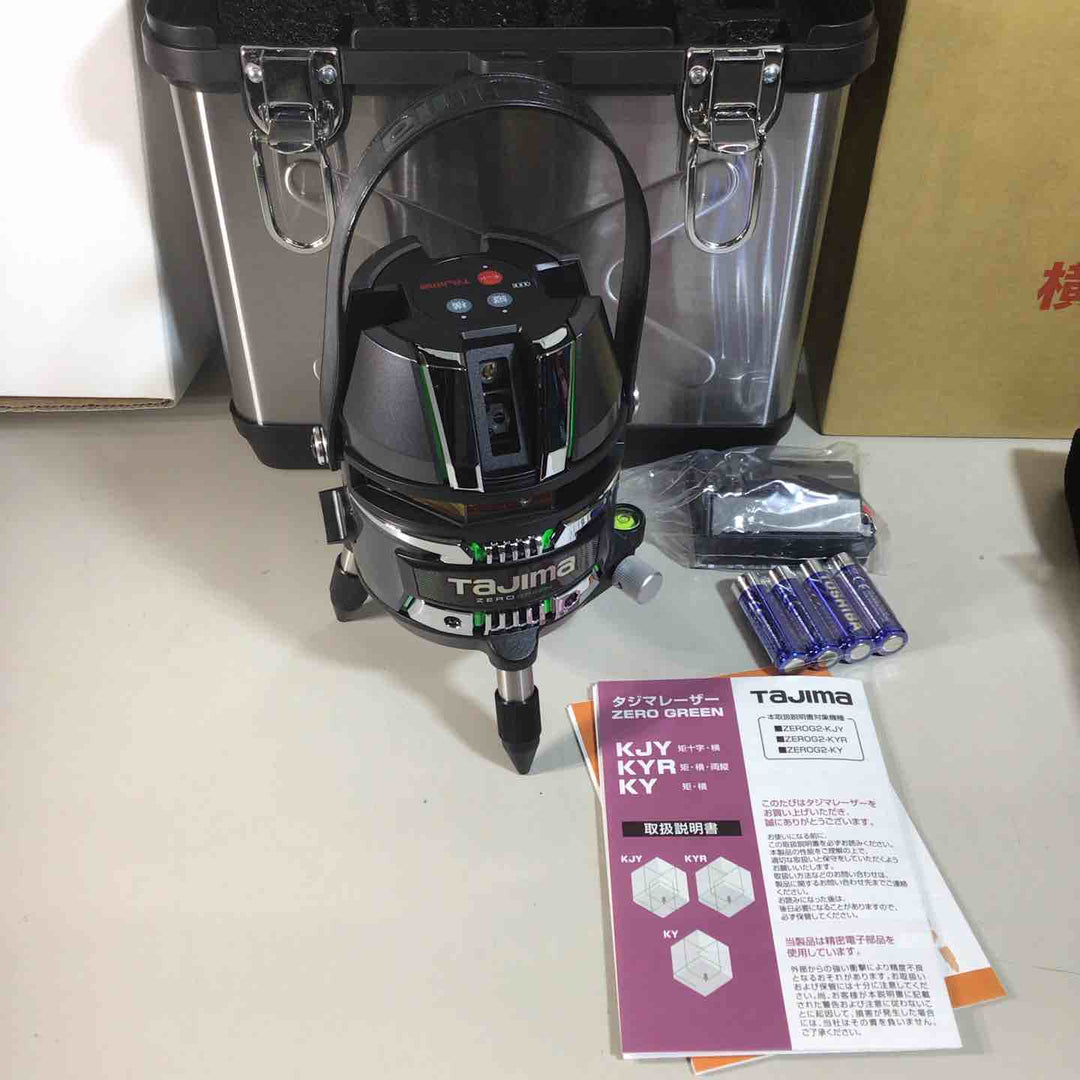 【未使用品】 Tajima タジマ グリーン レーザー墨出し器 本体 受光器 三脚 ケース セット レーザー 【戸田店】