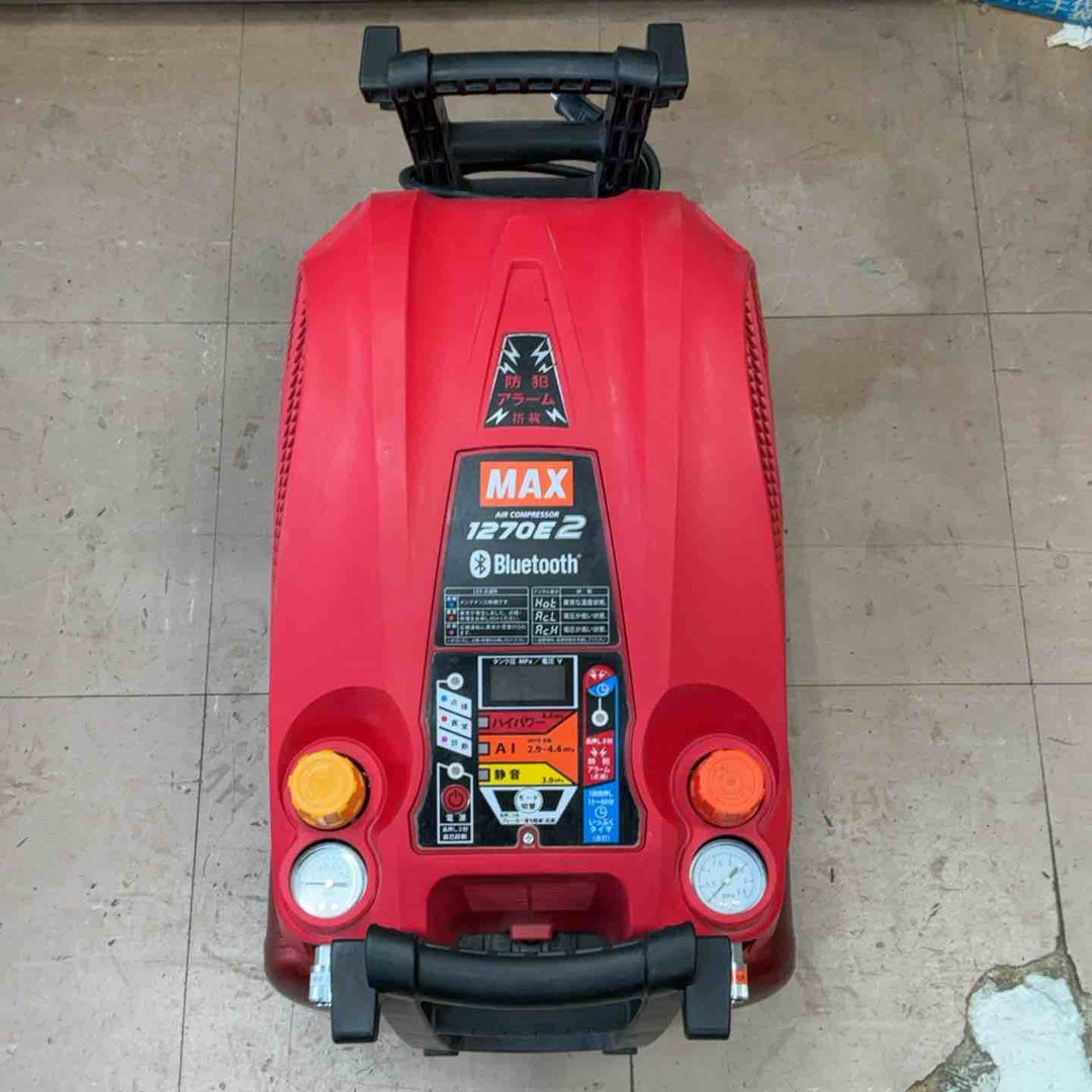 ★マックス(MAX) エアコンプレッサー AK-HL1270E2_レッド【草加店】